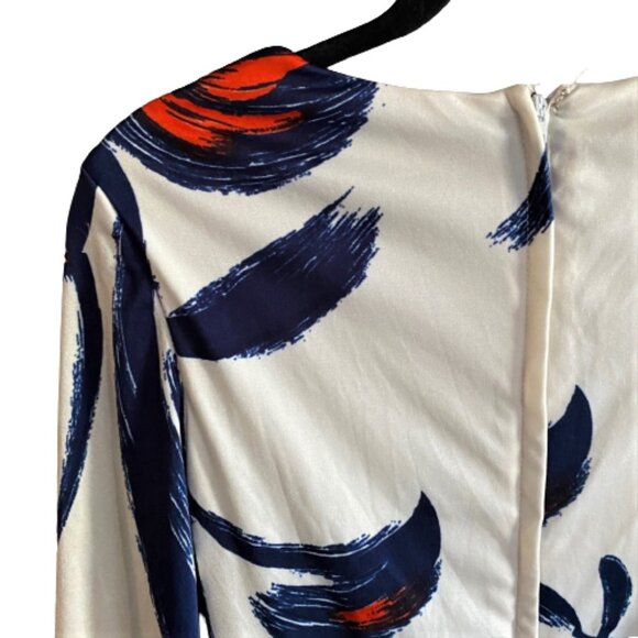 Vintage maxi dress 70s cowl neck, tie back, lined long sleeve - Picture 7 of 13